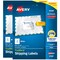 Avery Printable TrueBlock Shipping Labels, 3.5" x 5", Sure Feed, White, 2 Pack, 200 Labels Total (5640)